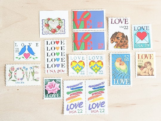 Made of Hearts USPS Forever Postage Stamp 1 Sheet of 20 US First Class  Postal Wedding Valentines Wedding Announcement Romance Party Love  Celebration (20 Stamps) 