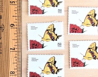 ヴィンテージ蝶の切手：13セント未使用（4枚セット） - Etsy 日本