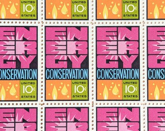 省エネ切手50枚セット、1974年10セント切手、未使用切手 - Etsy 日本