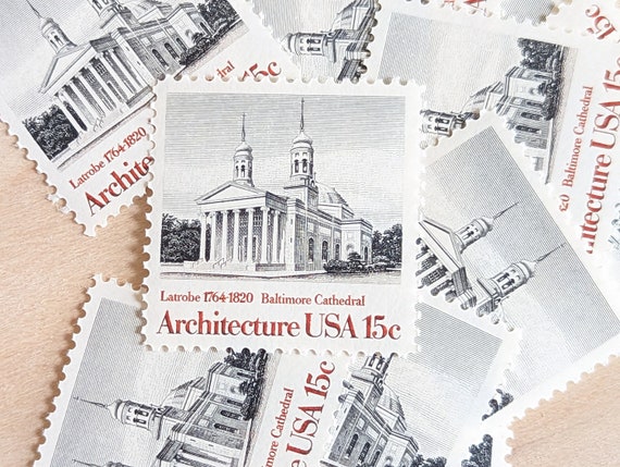 12.5 Cent Pushcart Postage Stamps // Set of 10 // UNUSED Vintage