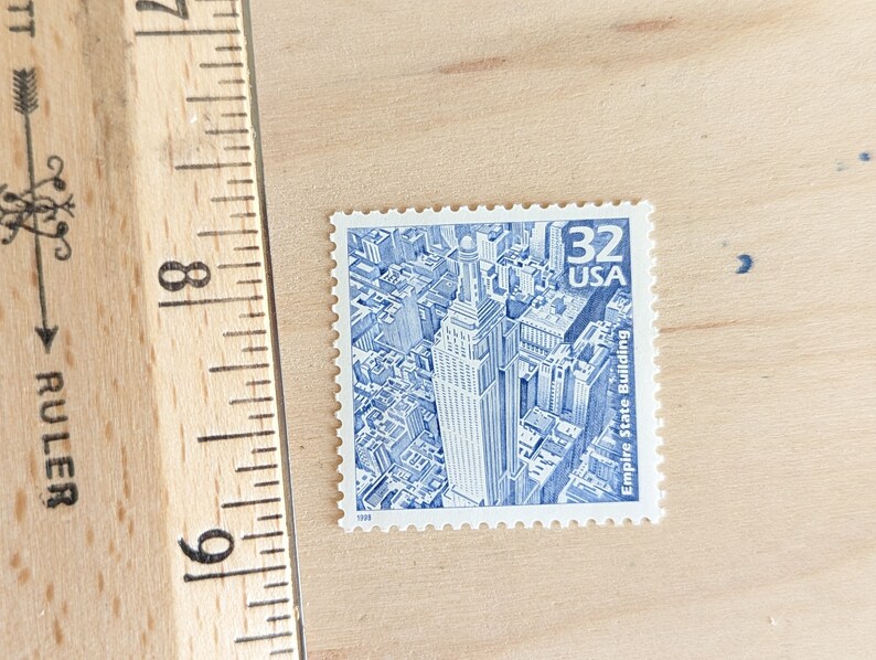 5 Empire State Building Stamps 32 Cent 1998 1930s Celebrate Etsy