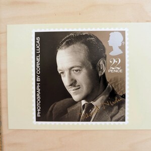 Unused British Films (David Niven photographed by Cornel Lucas) Postcard, The House of Questa, London, England, Keith Bassford
