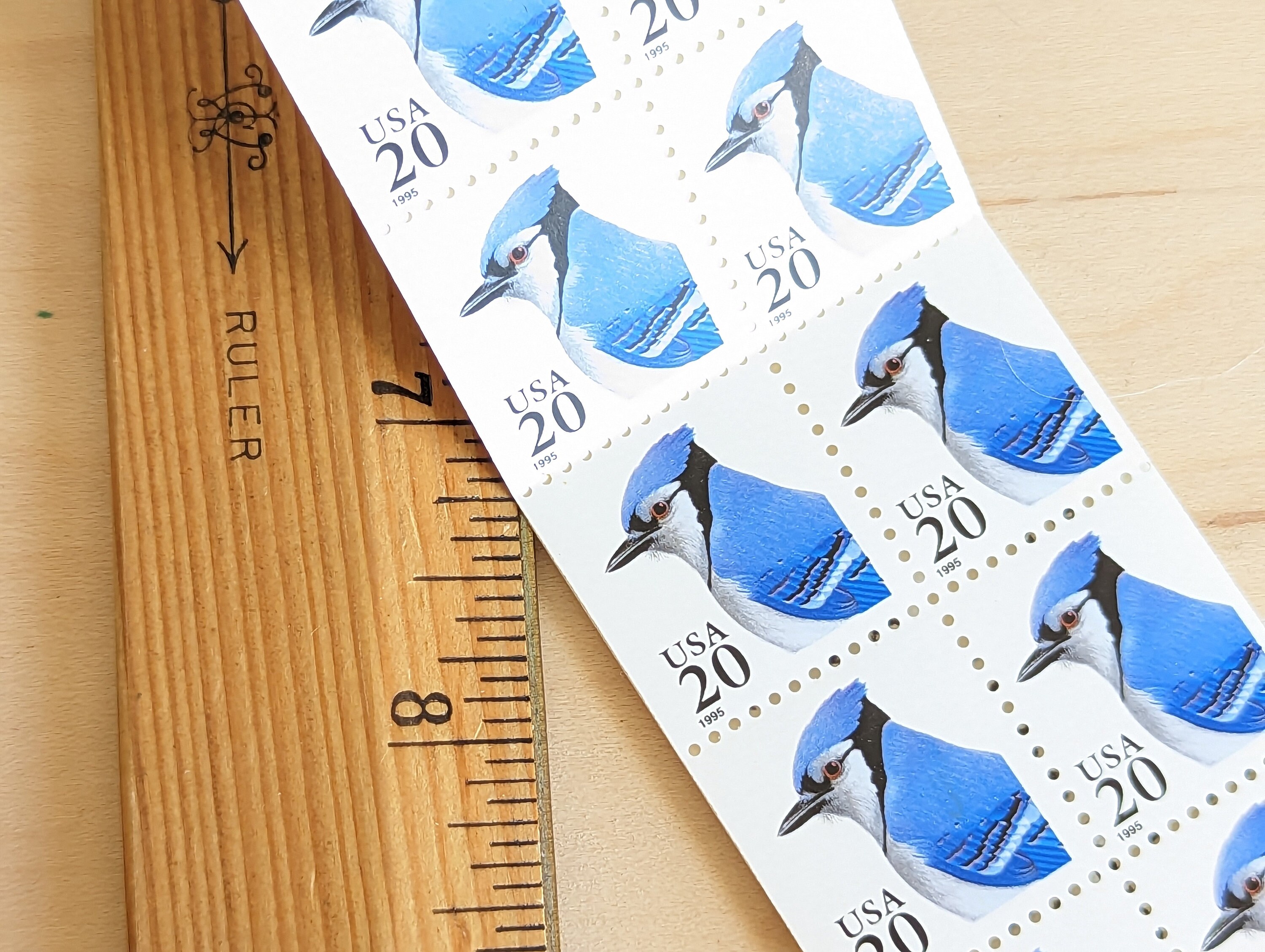 ブルージェイ 1995年 20セント切手10枚入り冊子、ブルーバード