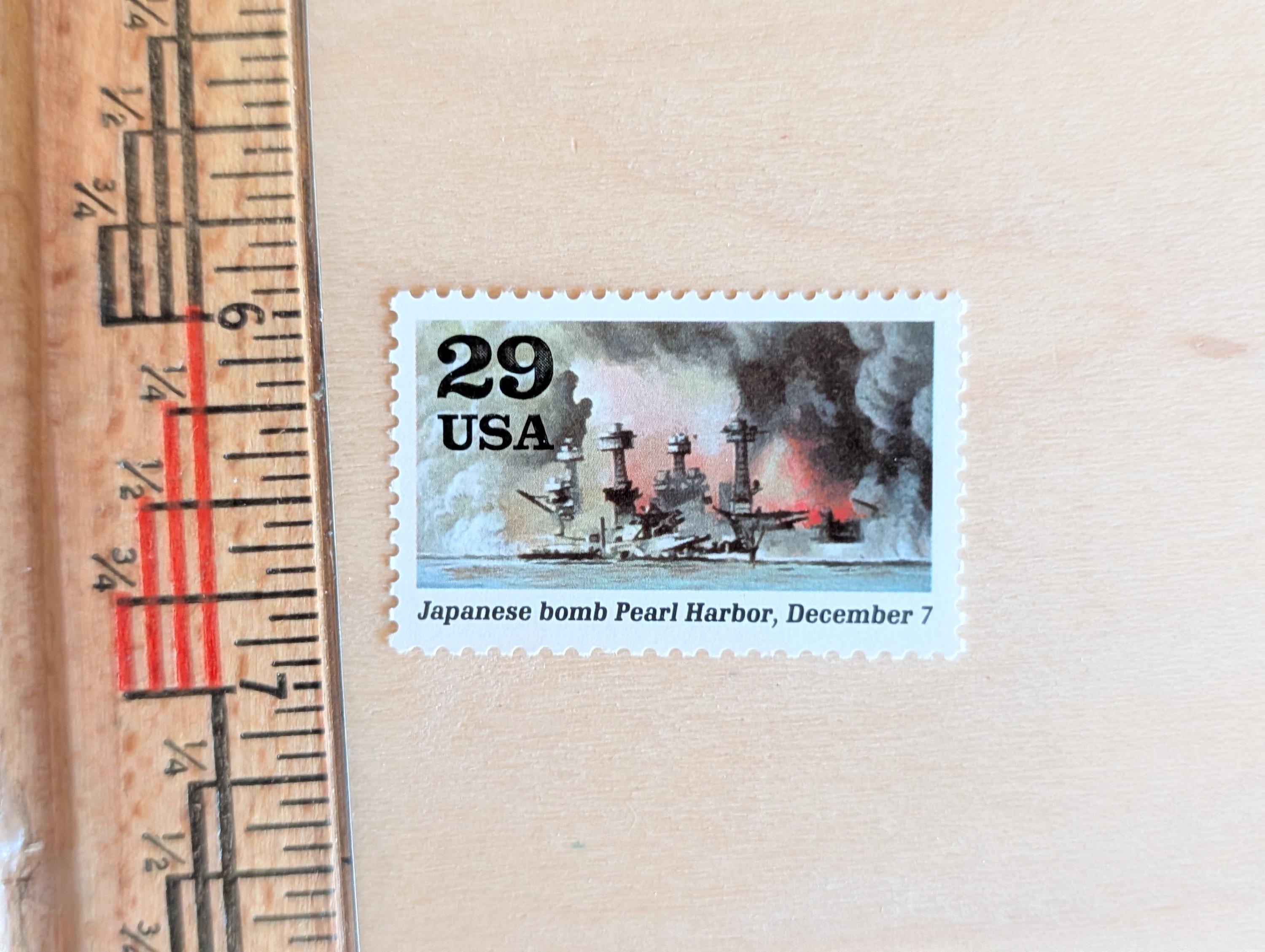 真珠湾攻撃を記念した日本軍の原爆切手5枚セット、29セント切手、米国
