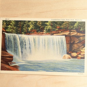 Cartolina inutilizzata del Cumberland Falls State Park, Kentucky