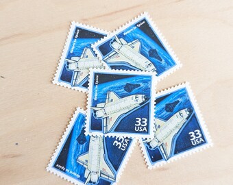 宇宙への帰還切手5枚セット、ヴィンテージ未使用USPS 33セント切手
