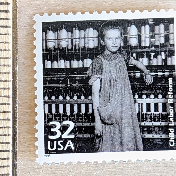 5 Child Labor Reform, 32 Cent, 1998, 1910s Celebrate The Century, Unused Postage Stamps