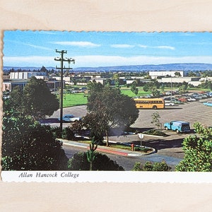 Unbenutzte Allan Hancock College Postkarte, Santa Maria California