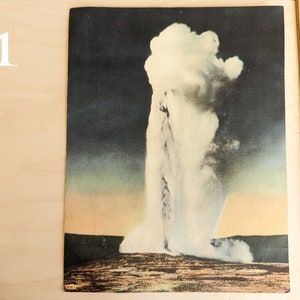 Unused Yellowstone National Park Giant Postcard, 1920 C.T. Art Colortone