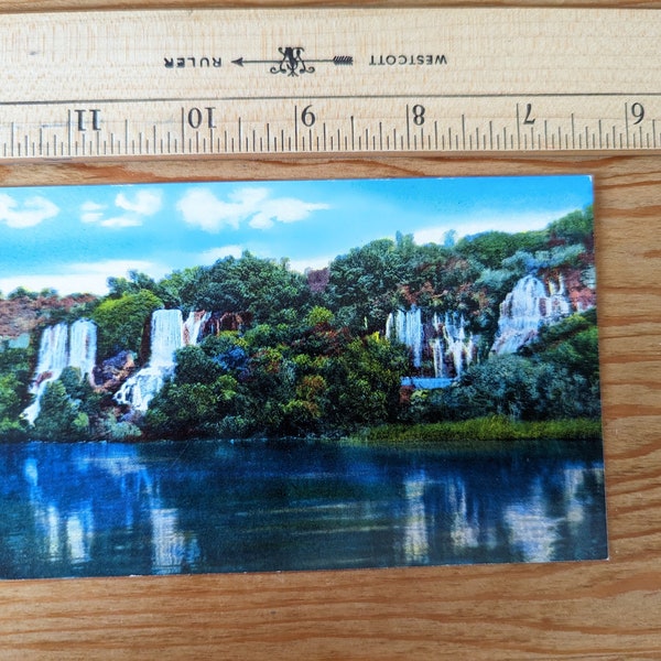 Unused Idaho Quartette Falls Postcard, 1953 Wesley Andrews, Letter Art Postcard