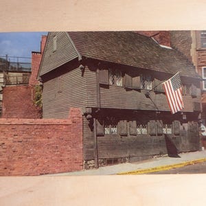 Unused The Paul Revere House Postcard, Boston, Massachusetts