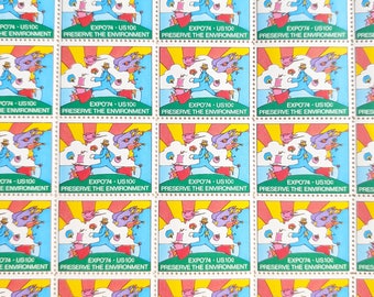 Sheet of 40 Expo 1974 Preserve the Environment Postage Stamp, 10