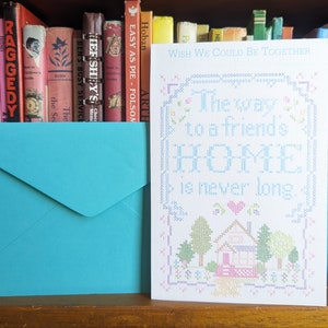 Invia un biglietto d'auguri vintage, La strada per raggiungere la casa di un amico non è mai lunga, Stary Night Press, 4 opzioni per la spedizione