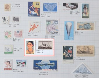 10枚の200周年記念切手（1776-1976年）、ヴィンテージ未使用USPS 13