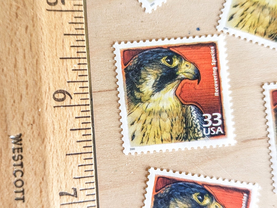 絶滅危惧動物の回復切手5枚、ヴィンテージ未使用USPS 33セント切手