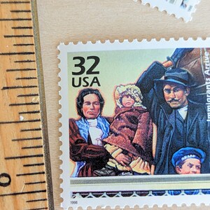 5 sellos postales sin usar de Ellis Island, 32 centavos, 1998, celebración del siglo XX