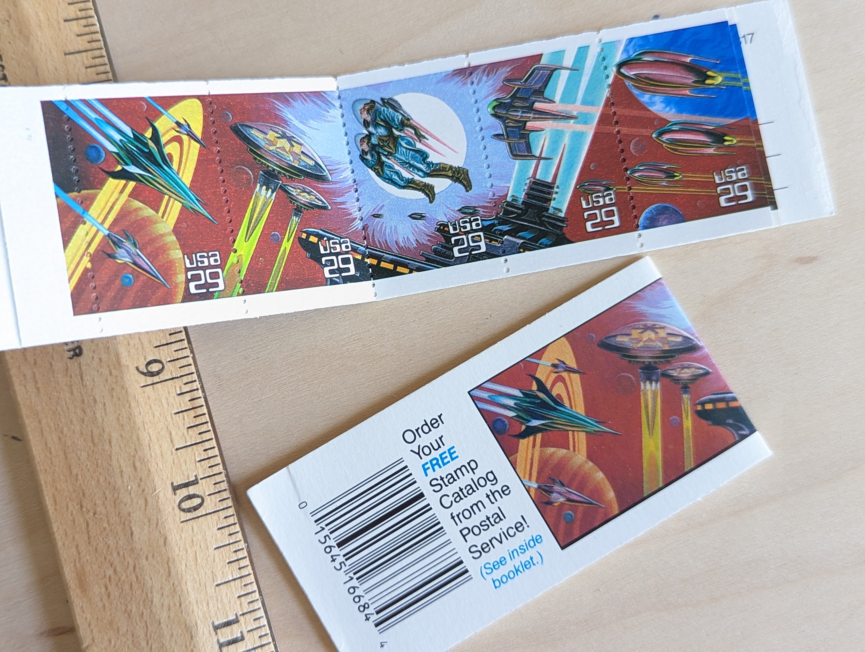 The Stamp of Fantasy 写真集 2741-45 - 1993 29c Space Fantasy - Mystic Stamp Company