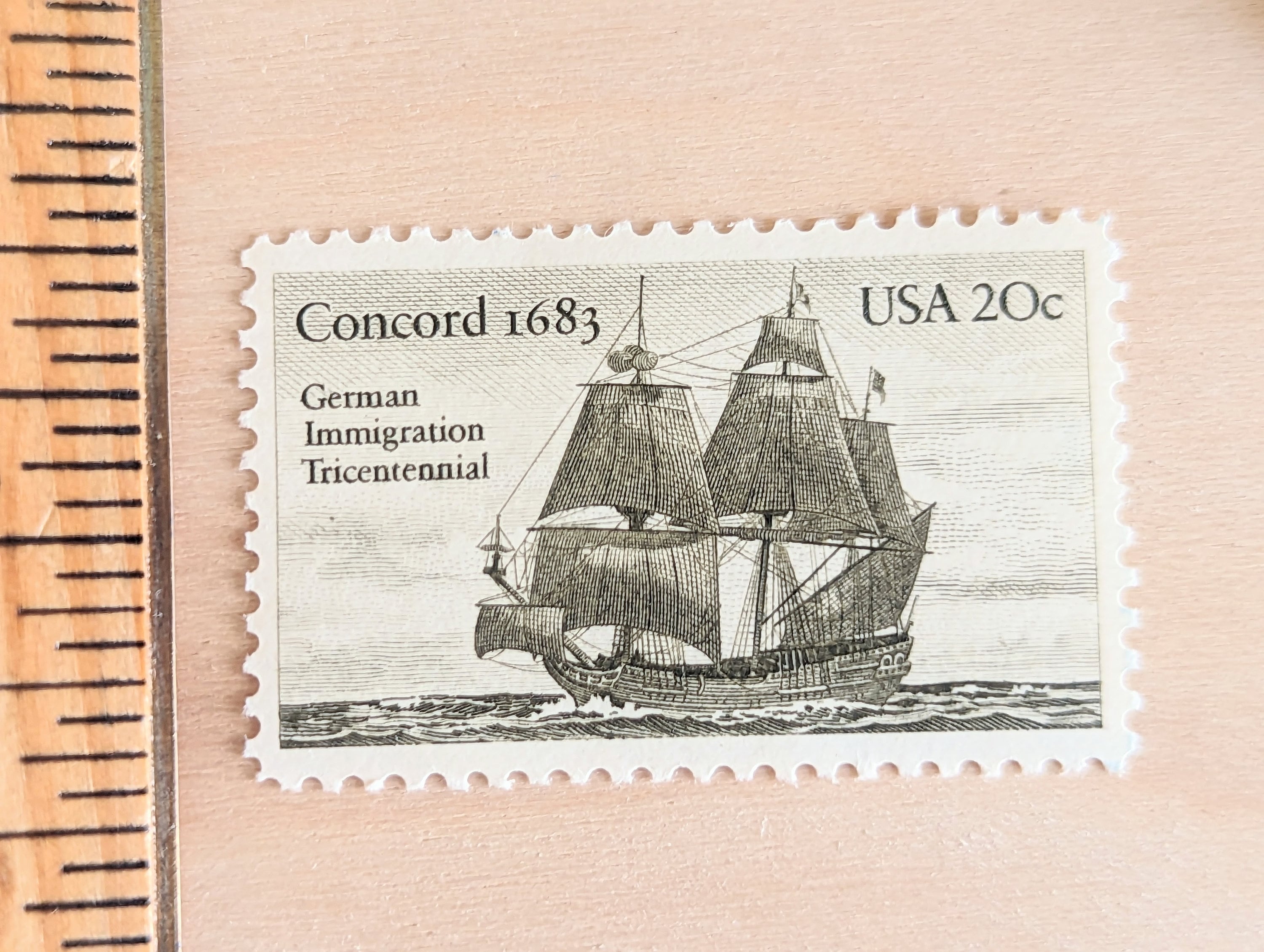 10 German Immigration Concord Stamps, 1983 Unused Postage Stamps