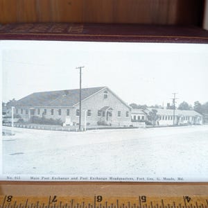 Carte postale non utilisée Main Post Exchange, Fort George G. Meade, Maryland