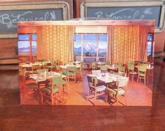 Unused Coffee Shop, Jackson Lake Lodge Postcard, Grand Teton National Park, Wyoming
