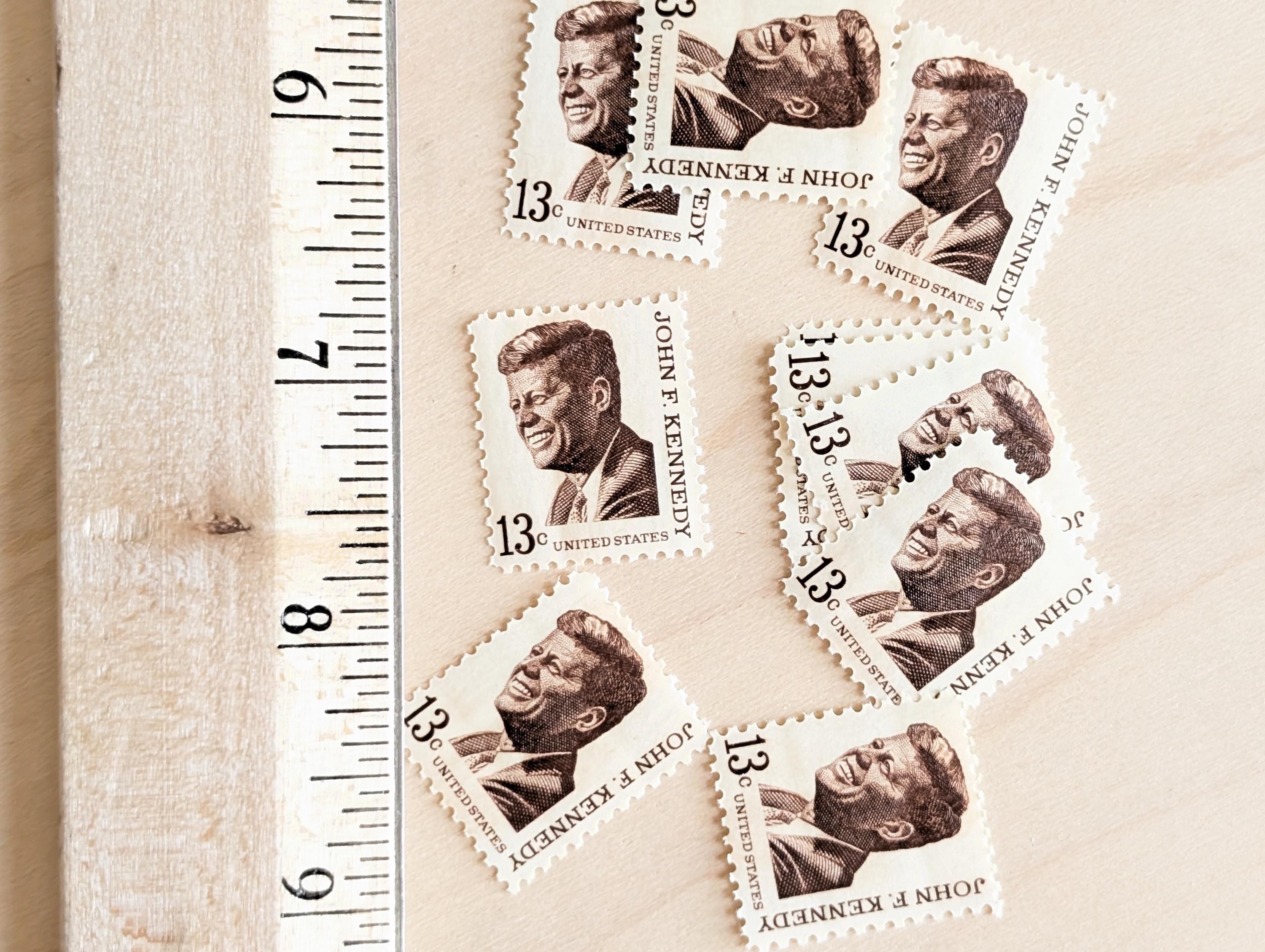 ジョン・F・ケネディ切手10枚セット、未使用1967年米国郵政公社発行13