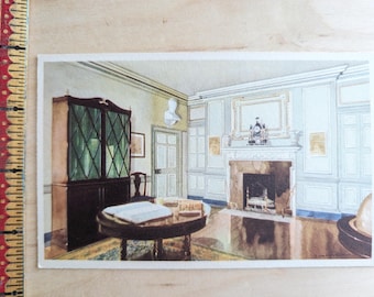 Unused The Library at Mount Vernon Postcard, Virginia