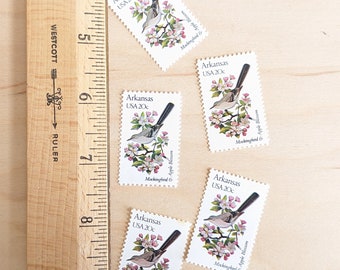 アーカンソー州切手5枚セット、ヴィンテージ未使用USPS20セント切手