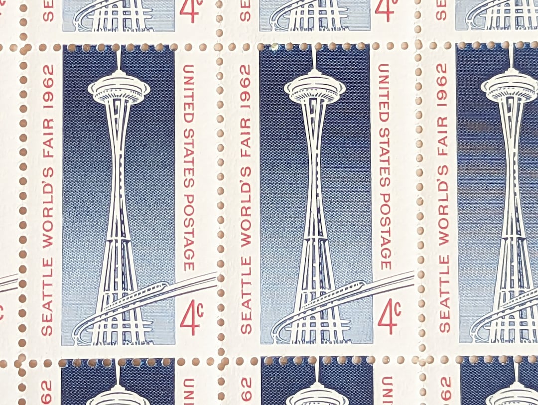 Sheet of 50 Seattle World's Fair 1962, Space Needle US Postage Stamps ...