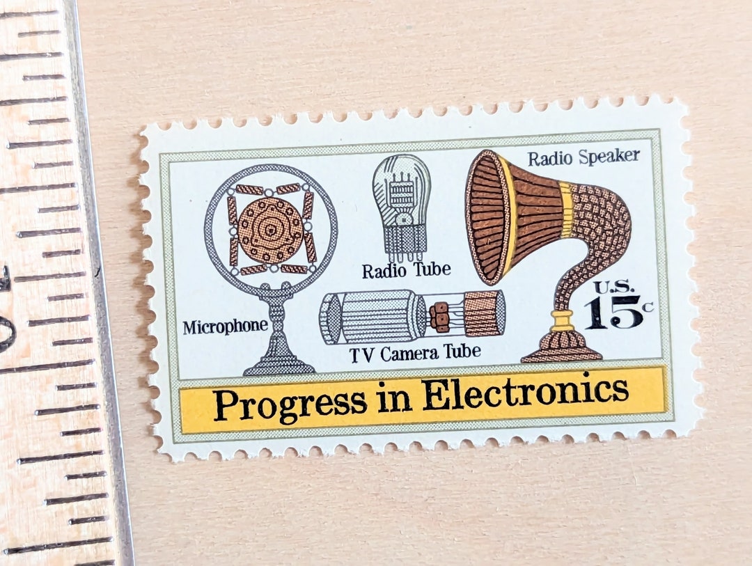 Set of 10 Progress in Electronics Stamps, 1973 Unused Postage Stamps ...