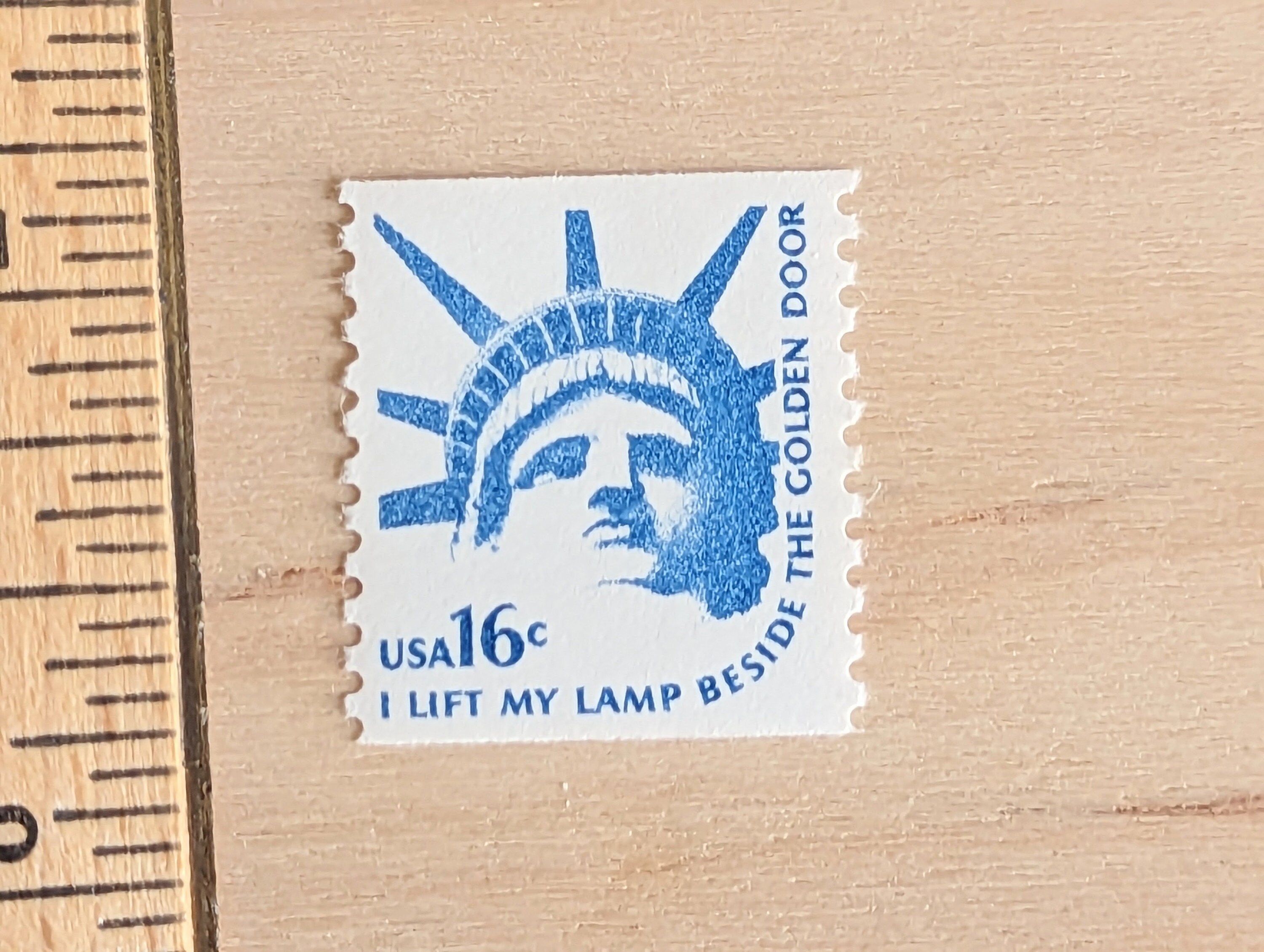 自由の女神像切手10枚、1978年未使用郵便切手、16セント切手