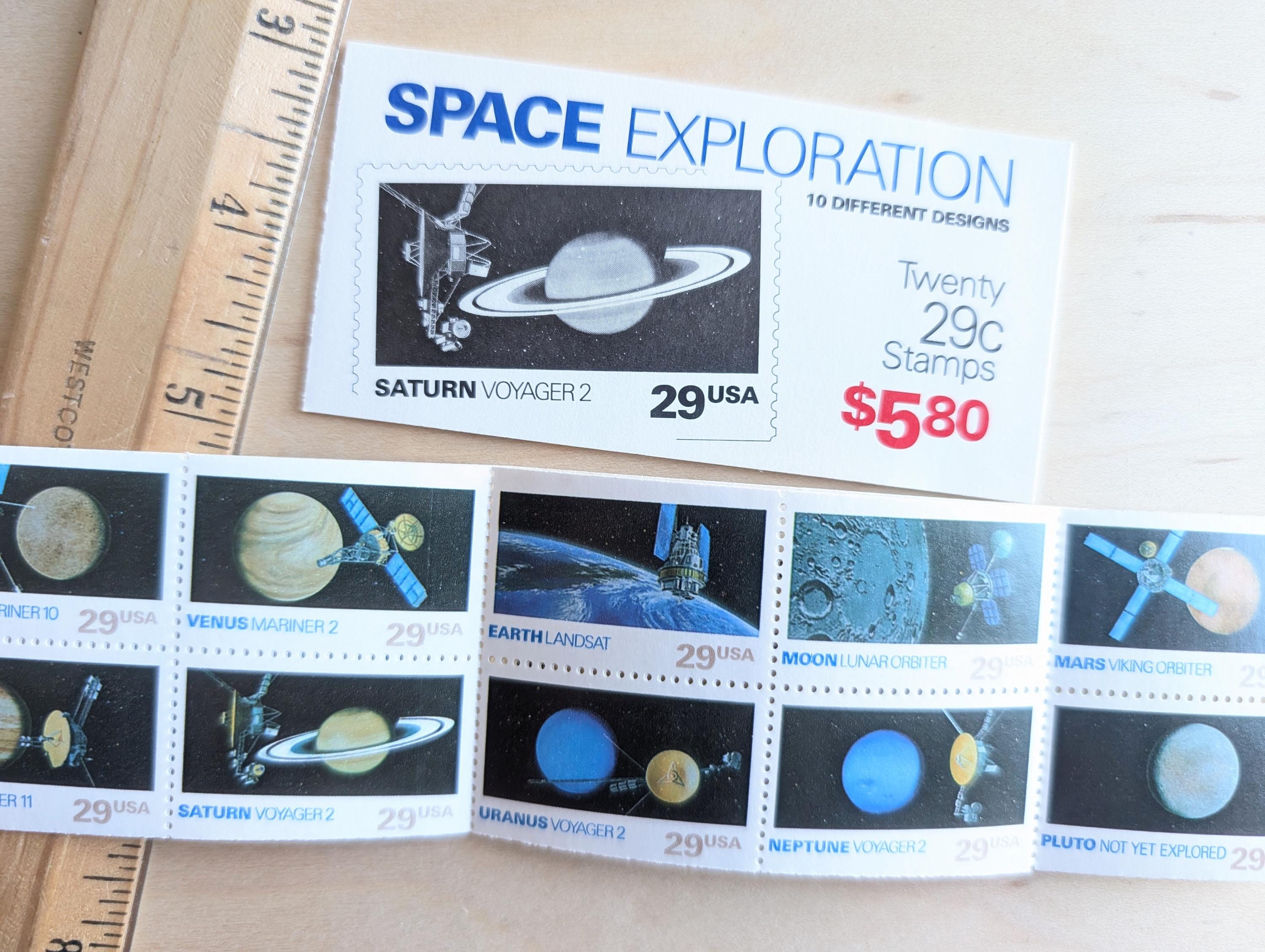 1992 Booklet of Twenty 29 Cent Space Exploration Stamps, Mariner