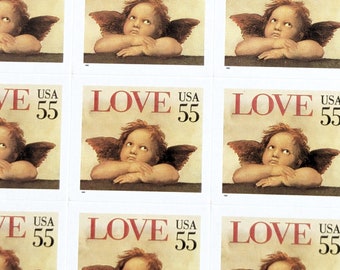 ラブ 1995 20 枚の米国郵便切手、25 セント、未使用の米国郵便切手