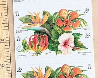 切手。USA 37セント。 建築切手12枚セット、ヴィンテージ未使用USPS 37セント切手、2005年