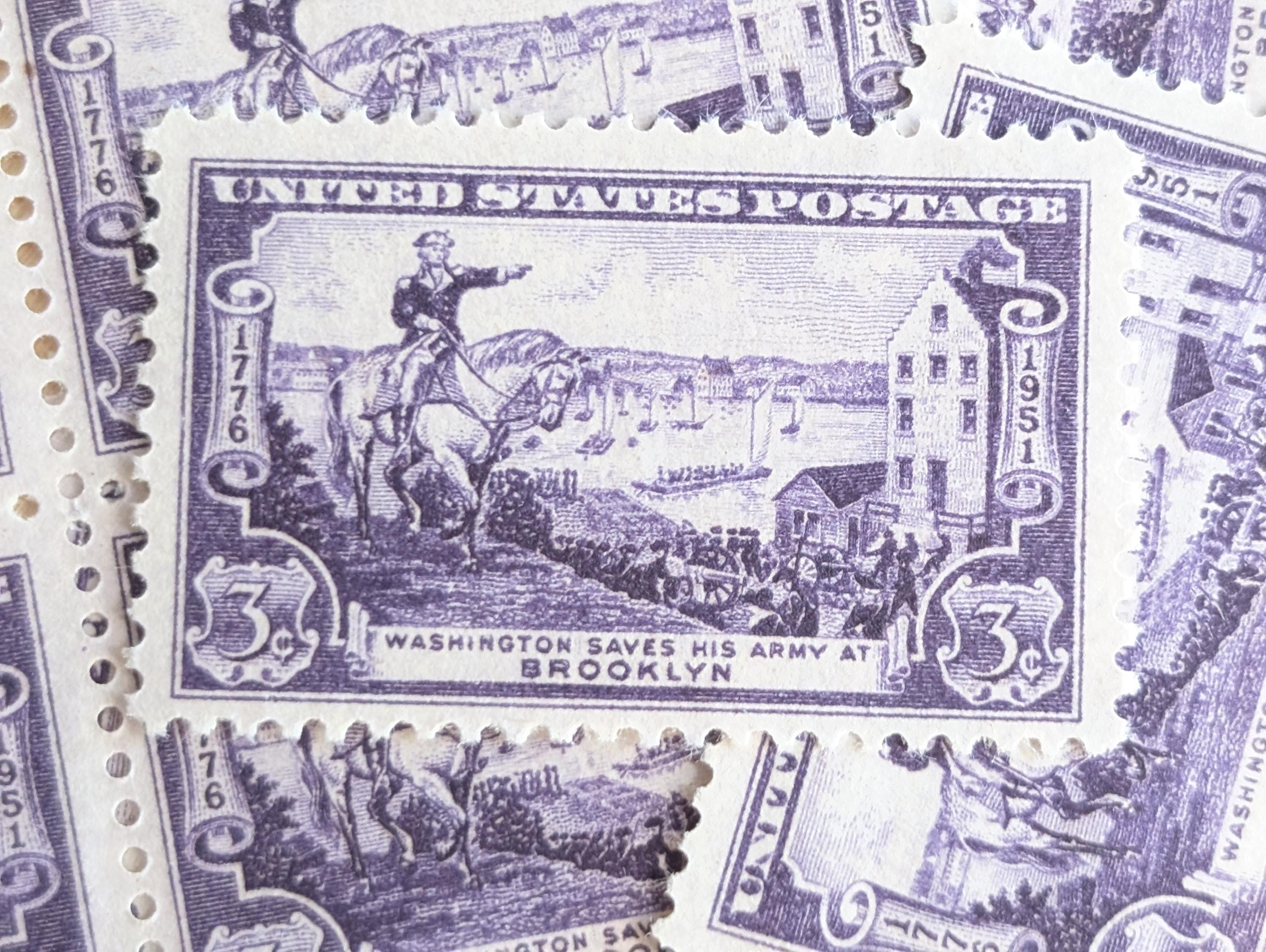 アメリカジョージ・ワシントン3セント使用済切手パープル／バイオレット アメリカジョージ・ワシントン3セント使用済切手パープル