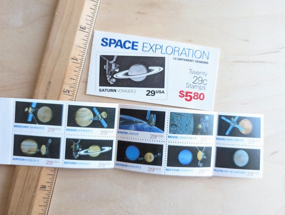 1992 Booklet of Twenty 29 Cent Space Exploration Stamps, Mariner