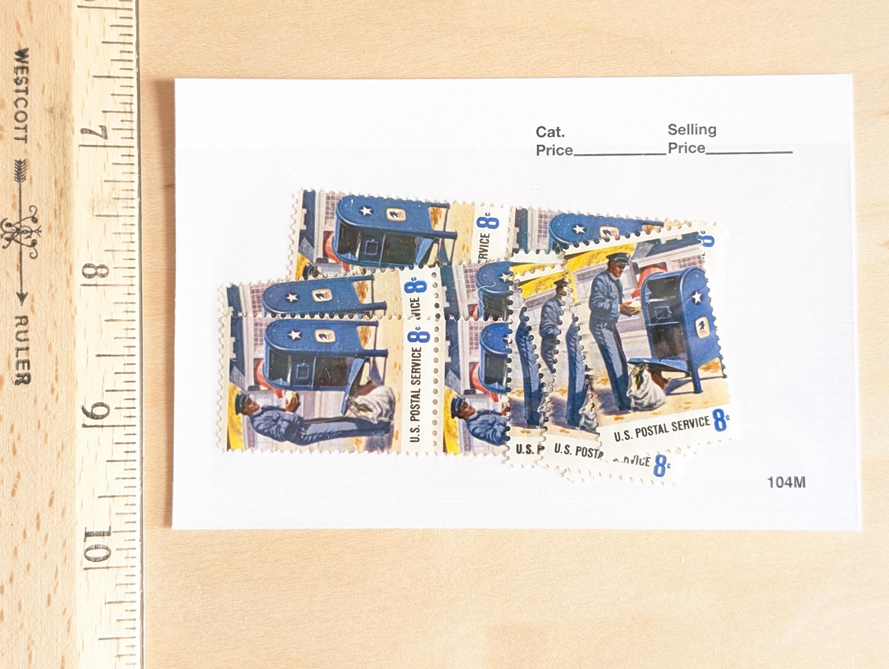 米国郵便公社切手10枚、ヴィンテージ未使用USPS 8セント切手、1973年