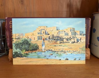 Oanvänd Pueblo De Taos-vykort, New Mexico