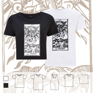 T-shirt Le Jugement Tarot de Marseille" Tarocchi IL GIUDIZIO arcano carte Marsigliesi, maglietta classica, oversize, crop, canotta