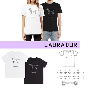 T-shirt unisex ORIGAMI dog German Shepherd, Golden retriver, Toy poodle, Collie, Spitz, Pitbull, Irish setter, Lagotto, Labrador LABRADOR