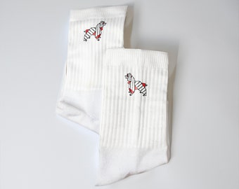 Dshirt14 Sponge Cotton Socks Origami Dog Print SPRINGER SPANIEL Socks ideal for gym sports, tennis, basketball, free time