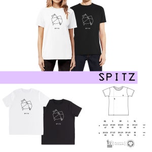 T-shirt unisex ORIGAMI dog German Shepherd, Golden retriver, Toy poodle, Collie, Spitz, Pitbull, Irish setter, Lagotto, Labrador SPITZ