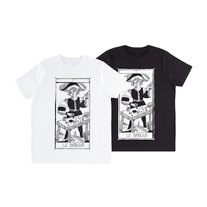 T-shirt LE BATELEUR "Tarot de Marseille" Tarocchi BAGATTO giocoliere, mago Design Tradizionale e Sostenibile, Stile Unico Cotone Biologico