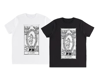 Le MONDE Tarot de Marseille T-Shirt „Tarot DIE arkane WELT“.