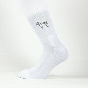 Sponge Socks origami print socks AKITA INU Everyday in tennis, padel, basketball, fitness, Breathable, Reinforced made in Italy