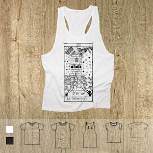 T-shirt  La Maison Dieu Tarot de Marseille" Tarocchi LA TORRE arcano