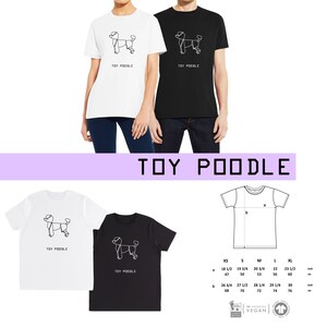 T-shirt unisex ORIGAMI dog German Shepherd, Golden retriver, Toy poodle, Collie, Spitz, Pitbull, Irish setter, Lagotto, Labrador TOY POODLE