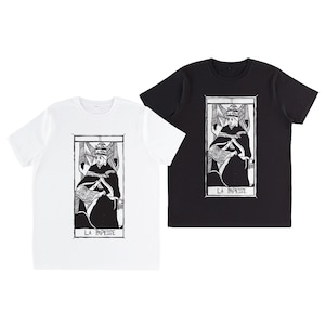 T-shirt LA PAPESSE Tarot de Marseille Tarocchi la Papessa carte tradizionali maglietta classica canotta, crop, oversize e maniche risvoltate