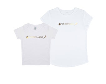 Coppia di T-Shirt Magliette Mamma E Figlio / Figlia Idea Regalo Festa Della  Mamma personalizzate