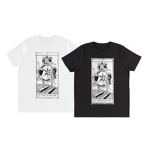 T-shirt  La Roue de Fortune "Tarot de Marseille" Tarocchi LA RUOTA della FORTUNA carte, Arcani maggiori crop, canotta palestra, oversize