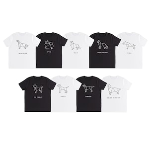 T-shirt unisex ORIGAMI dog German Shepherd, Golden retriver, Toy poodle, Collie, Spitz, Pitbull, Irish setter, Lagotto, Labrador image 1